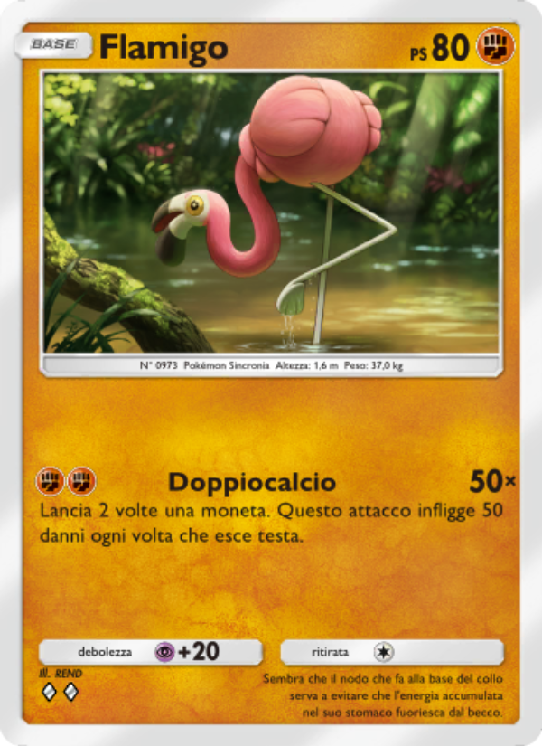 Flamigo 044/111 — Tripudio Splendente (Italian Pokémon TCG card)