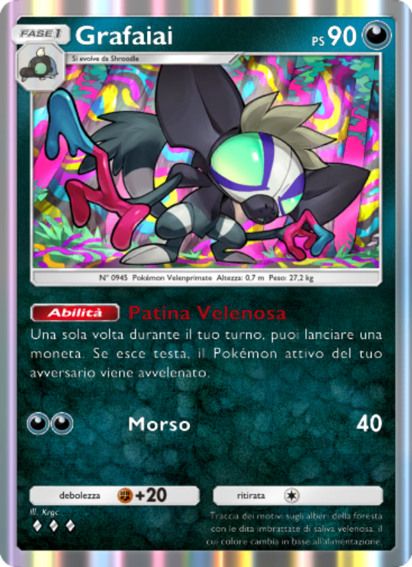 Grafaiai 051/111 — Tripudio Splendente (Italian Pokémon TCG card)