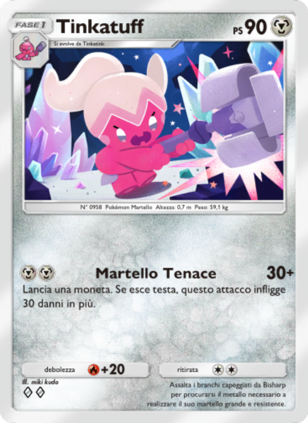 Tinkatuff 053/111 — Tripudio Splendente (Italian Pokémon TCG card)