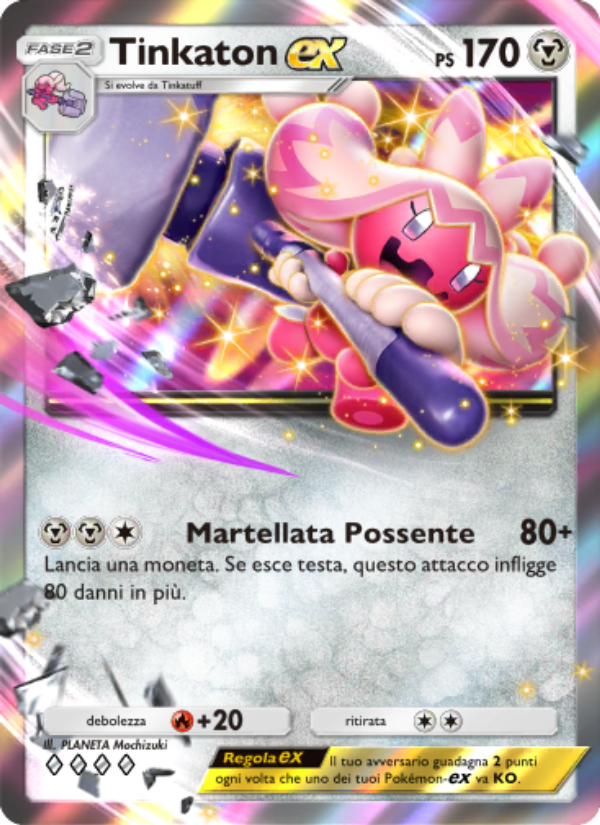Tinkaton-ex 054/111 — Tripudio Splendente (Italian Pokémon TCG card)