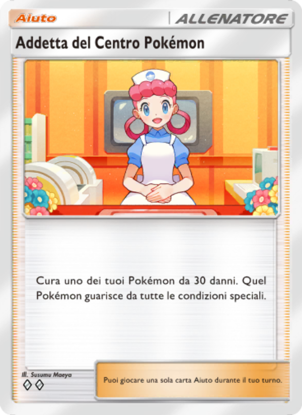 Addetta del Centro Pokémon 070/111 — Tripudio Splendente (Italian Pokémon TCG card)