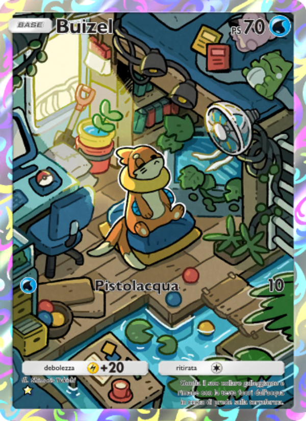 Buizel 074/111 — Tripudio Splendente (Italian Pokémon TCG card)