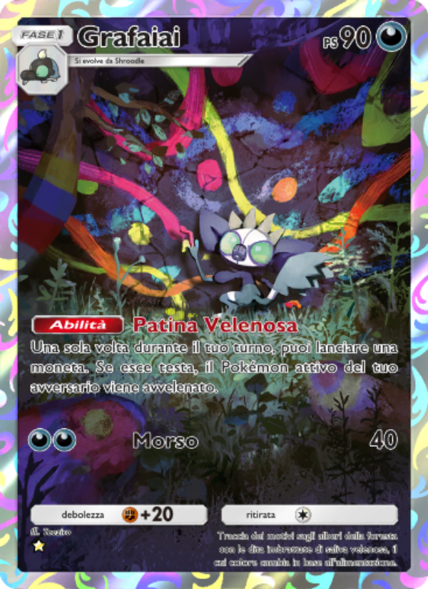 Grafaiai 076/111 — Tripudio Splendente (Italian Pokémon TCG card)