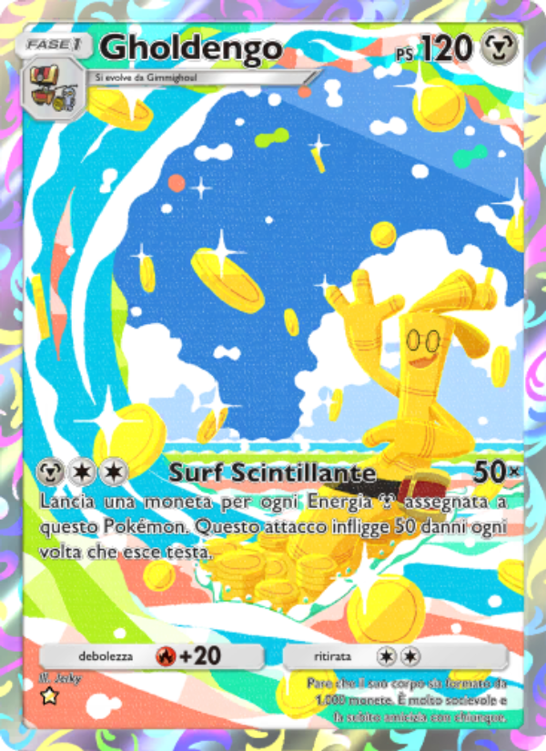 Gholdengo 077/111 — Tripudio Splendente (Italian Pokémon TCG card)