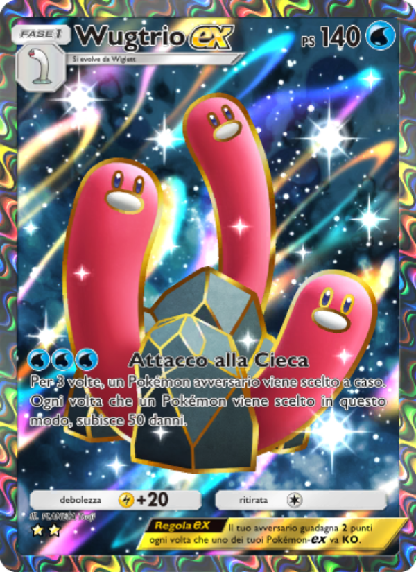 Wugtrio-ex 081/111 — Tripudio Splendente (Italian Pokémon TCG card)