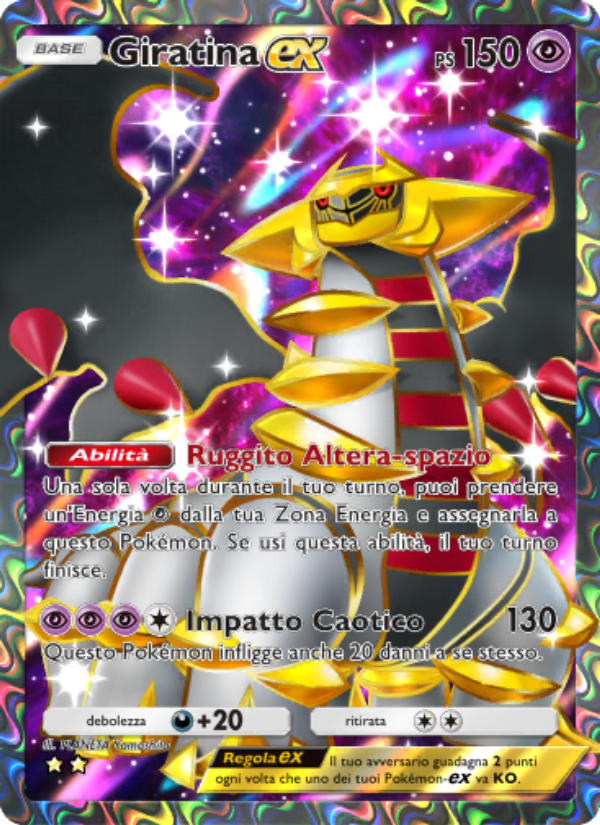Giratina-ex 083/111 — Tripudio Splendente (Italian Pokémon TCG card)