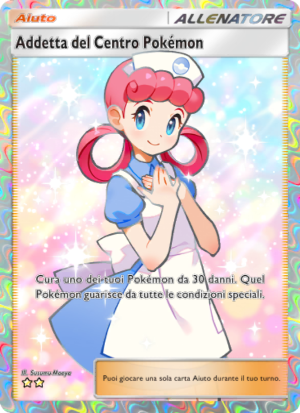 Addetta del Centro Pokémon 089/111 — Tripudio Splendente (Italian Pokémon TCG card)