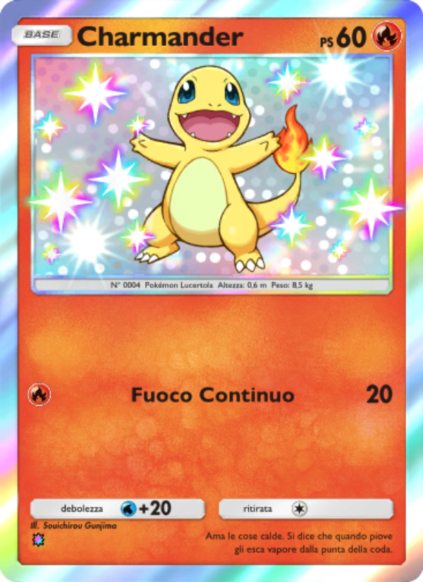 Charmander 099/111 — Tripudio Splendente (Italian Pokémon TCG card)