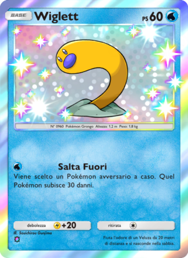 Wiglett 101/111 — Tripudio Splendente (Italian Pokémon TCG card)