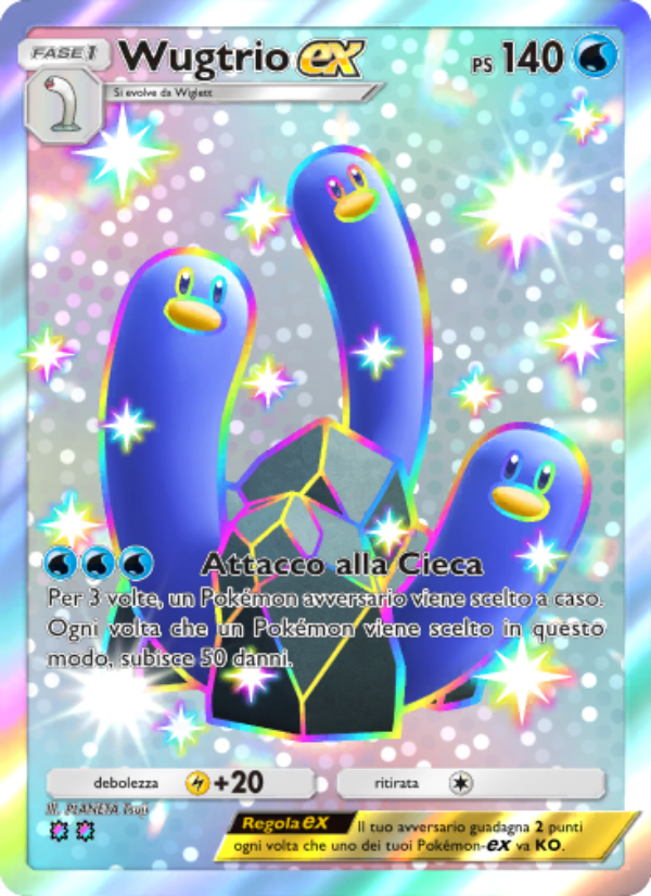 Wugtrio-ex 109/111 — Tripudio Splendente (Italian Pokémon TCG card)