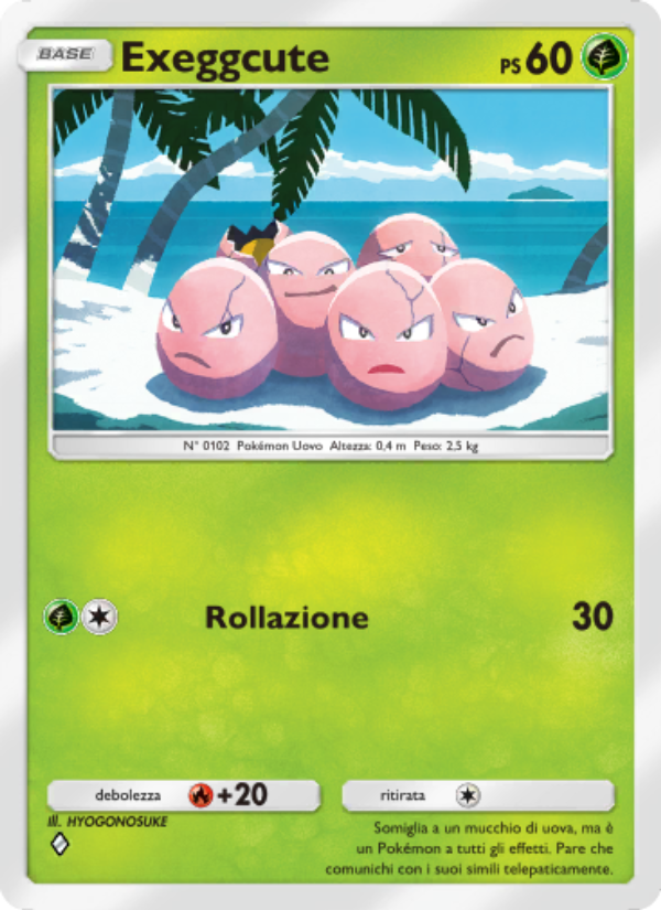 Exeggcute 001/239 — Guardiani Astrali (Italian Pokémon TCG card)