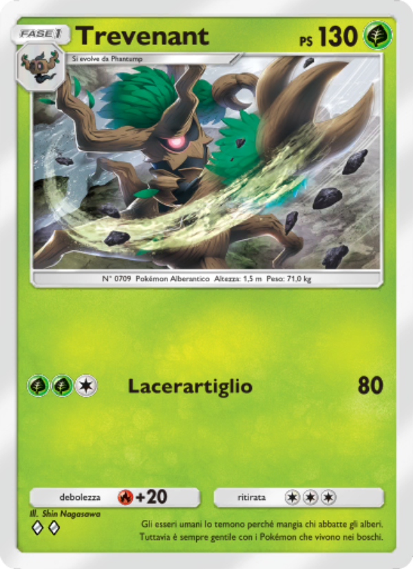 Trevenant 008/239 — Guardiani Astrali (Italian Pokémon TCG card)