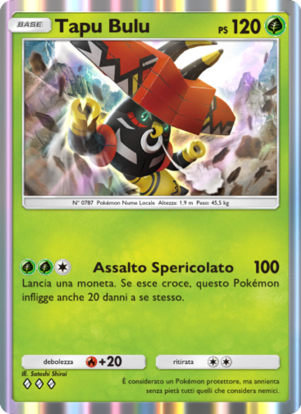 Tapu Bulu 024/239 — Guardiani Astrali (Italian Pokémon TCG card)