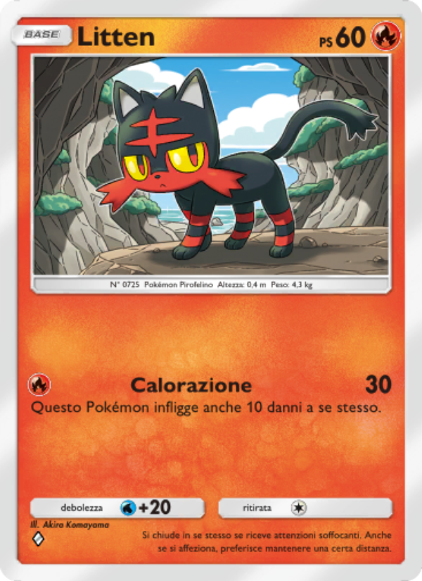 Litten 030/239 — Guardiani Astrali (Italian Pokémon TCG card)