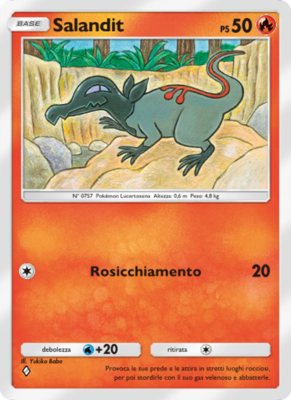 Salandit 035/239 — Guardiani Astrali (Italian Pokémon TCG card)