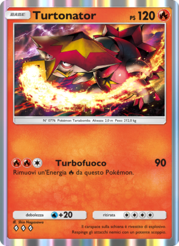 Turtonator 037/239 — Guardiani Astrali (Italian Pokémon TCG card)