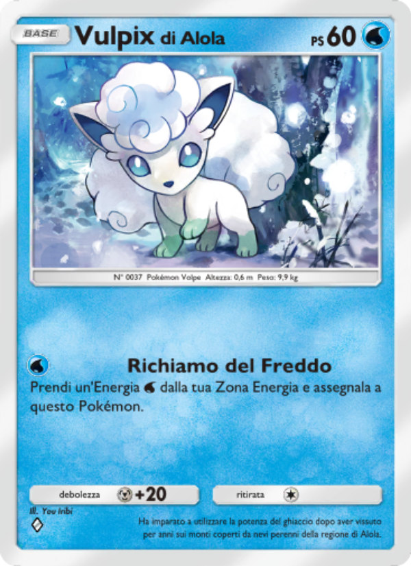 Vulpix di Alola 040/239 — Guardiani Astrali (Italian Pokémon TCG card)
