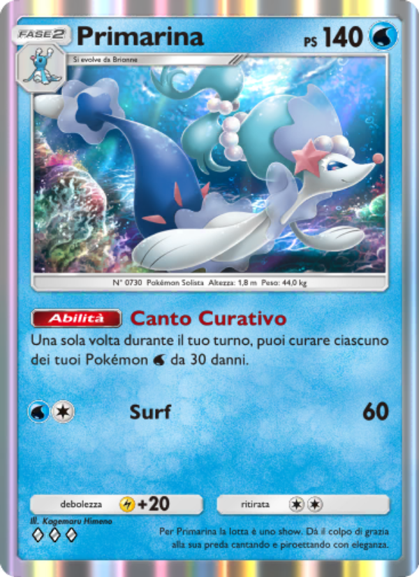 Primarina 048/239 — Guardiani Astrali (Italian Pokémon TCG card)