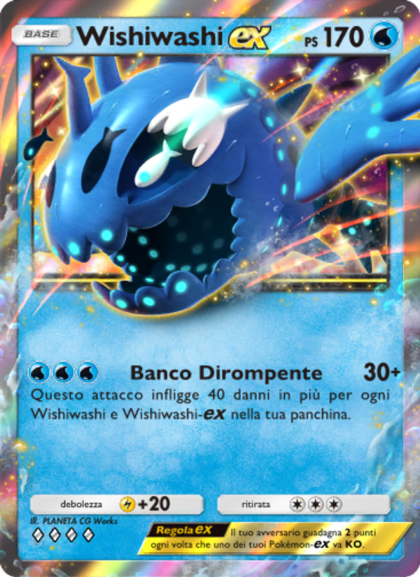 Wishiwashi-ex 051/239 — Guardiani Astrali (Italian Pokémon TCG card)