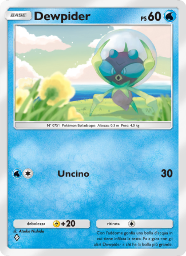 Dewpider 052/239 — Guardiani Astrali (Italian Pokémon TCG card)