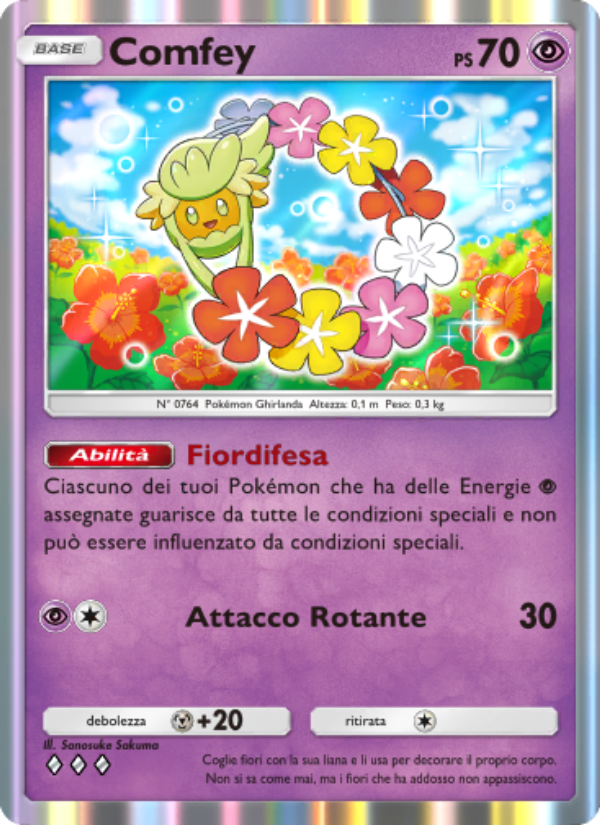 Comfey 080/239 — Guardiani Astrali (Italian Pokémon TCG card)