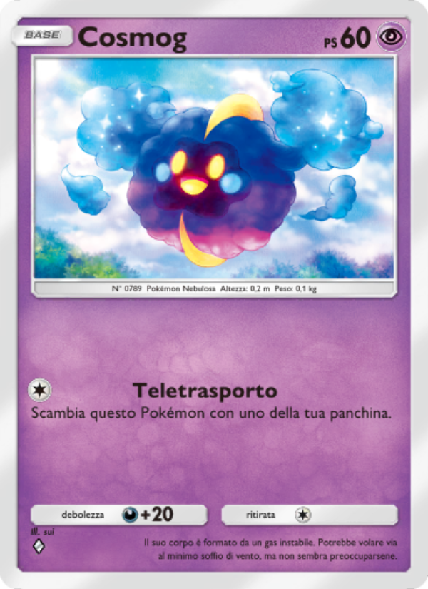 Cosmog 085/239 — Guardiani Astrali (Italian Pokémon TCG card)