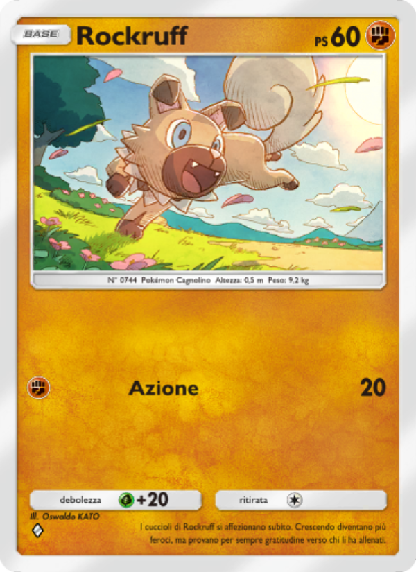 Rockruff 099/239 — Guardiani Astrali (Italian Pokémon TCG card)
