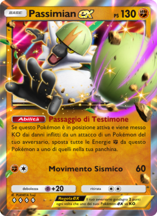 Passimian-ex 104/239 — Guardiani Astrali (Italian Pokémon TCG card)