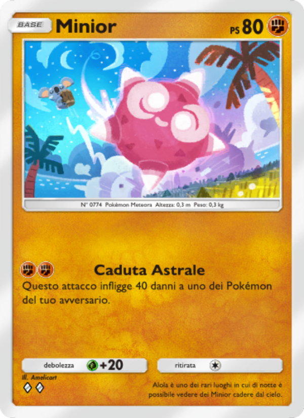Minior 105/239 — Guardiani Astrali (Italian Pokémon TCG card)