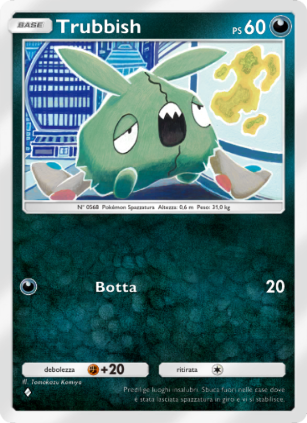 Trubbish 113/239 — Guardiani Astrali (Italian Pokémon TCG card)