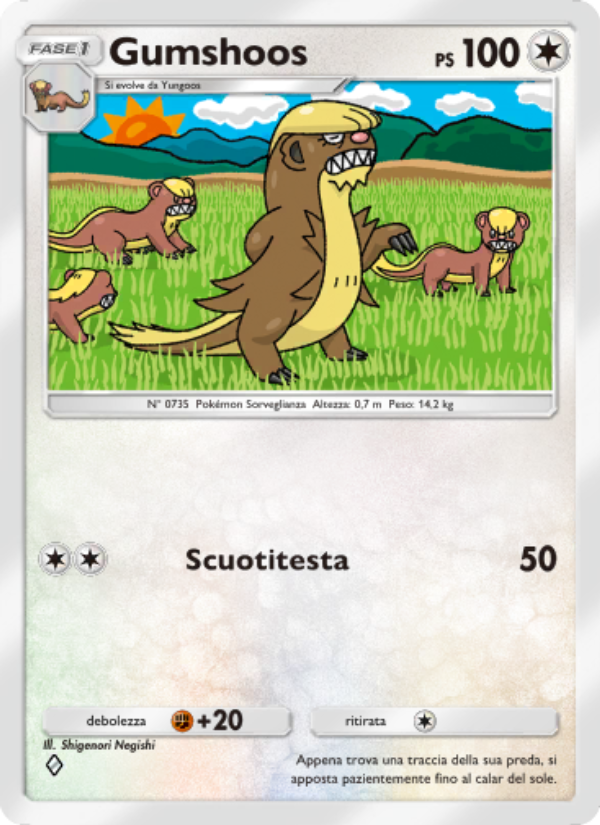 Gumshoos 137/239 — Guardiani Astrali (Italian Pokémon TCG card)