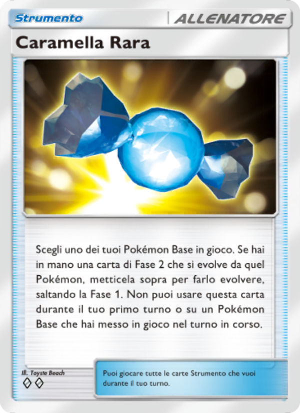 Caramella Rara 144/239 — Guardiani Astrali (Italian Pokémon TCG card)