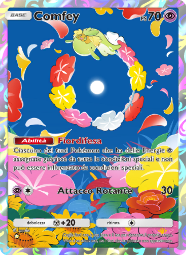 Comfey 168/239 — Guardiani Astrali (Italian Pokémon TCG card)