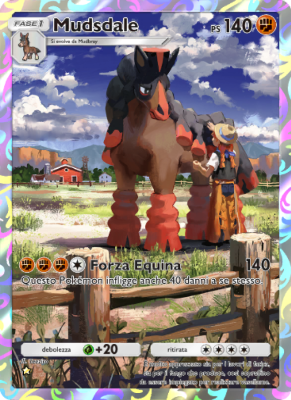 Mudsdale 173/239 — Guardiani Astrali (Italian Pokémon TCG card)
