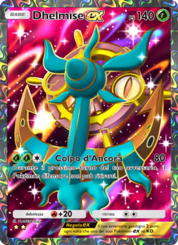 Dhelmise-ex 181/239 — Guardiani Astrali (Italian Pokémon TCG card)