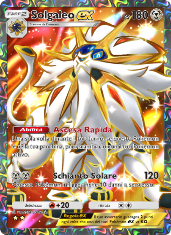 Solgaleo-ex 189/239 — Guardiani Astrali (Italian Pokémon TCG card)