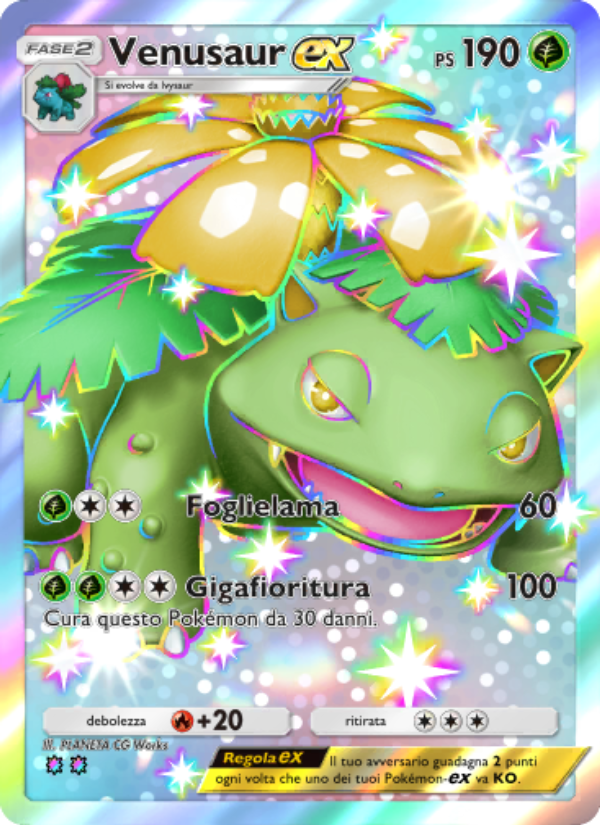 Venusaur-ex 230/239 — Celestial Guardians (Italian Pokémon TCG card)