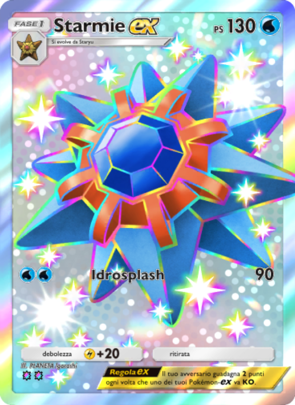 Starmie-ex 233/239 — Celestial Guardians (Italian Pokémon TCG card)