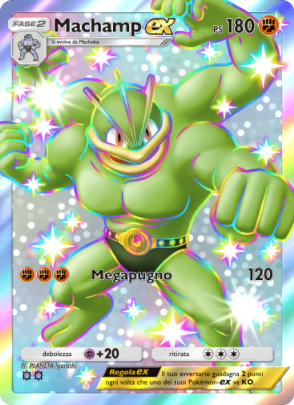 Machamp-ex 235/239 — Guardiani Astrali (Italian Pokémon TCG card)