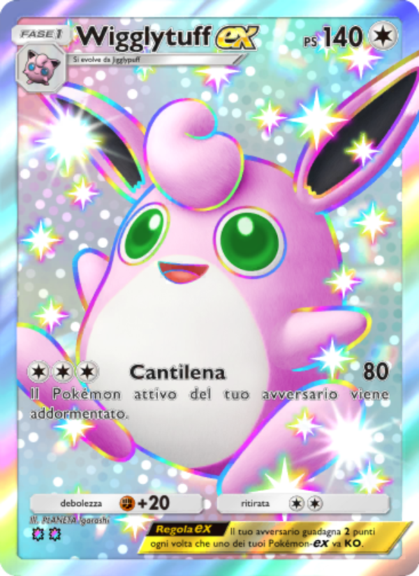 Wigglytuff-ex 237/239 — Guardiani Astrali (Italian Pokémon TCG card)