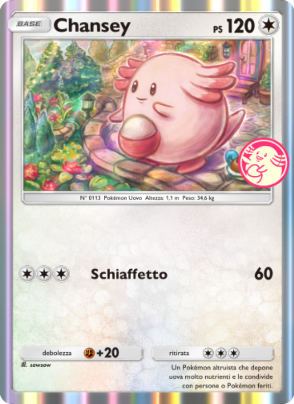 Chansey 011/73 — Promo-A (Italian Pokémon TCG card)