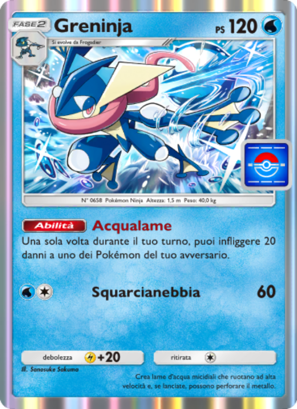 Greninja 019/73 — Promo-A (Italian Pokémon TCG card)