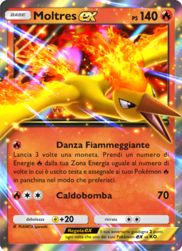 Moltres-ex 025/73 — Promo-A (Italian Pokémon TCG card)