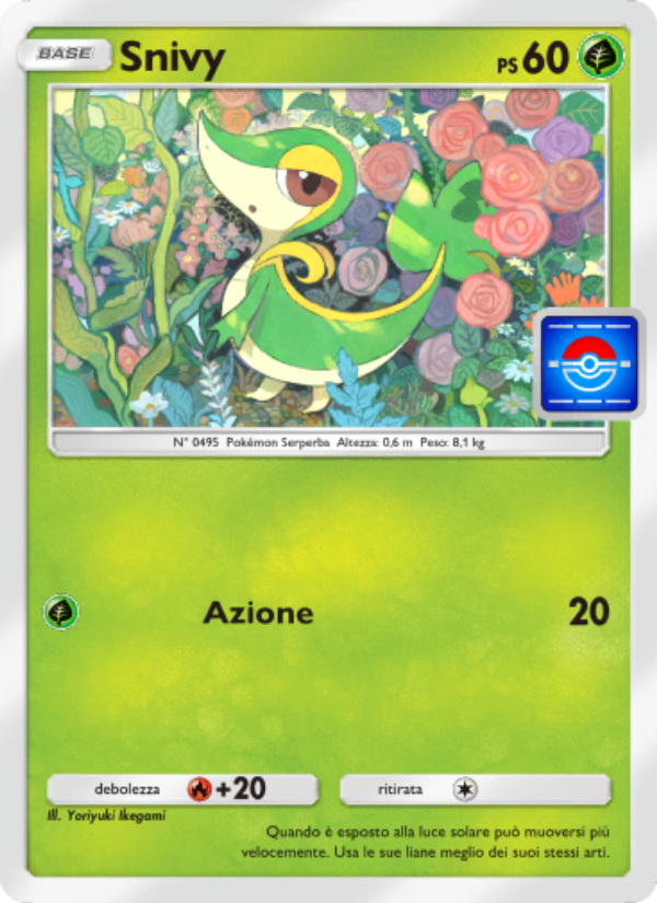 Snivy 027/73 — Promo-A (Italian Pokémon TCG card)