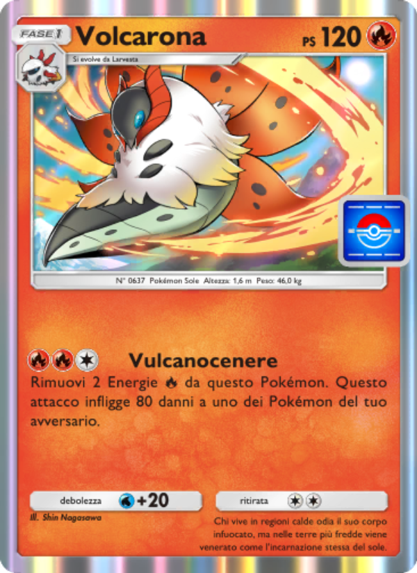 Volcarona 028/73 — Promo-A (Italian Pokémon TCG card)