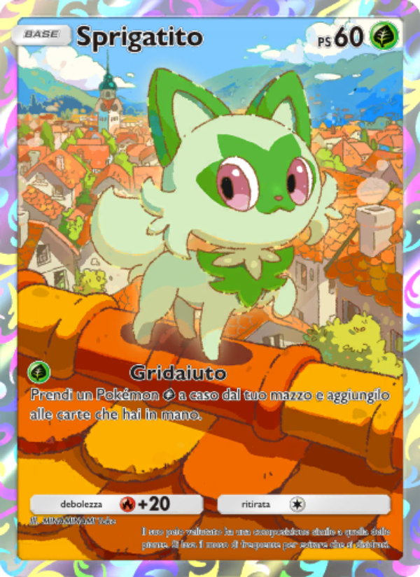 Sprigatito 052/73 — Promo-A (Italian Pokémon TCG card)