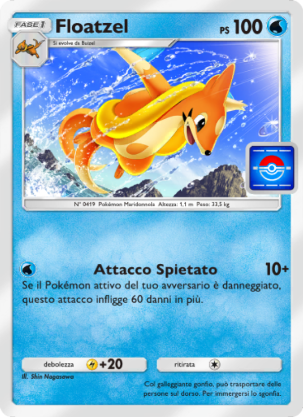 Floatzel 053/73 — Promo-A (Italian Pokémon TCG card)