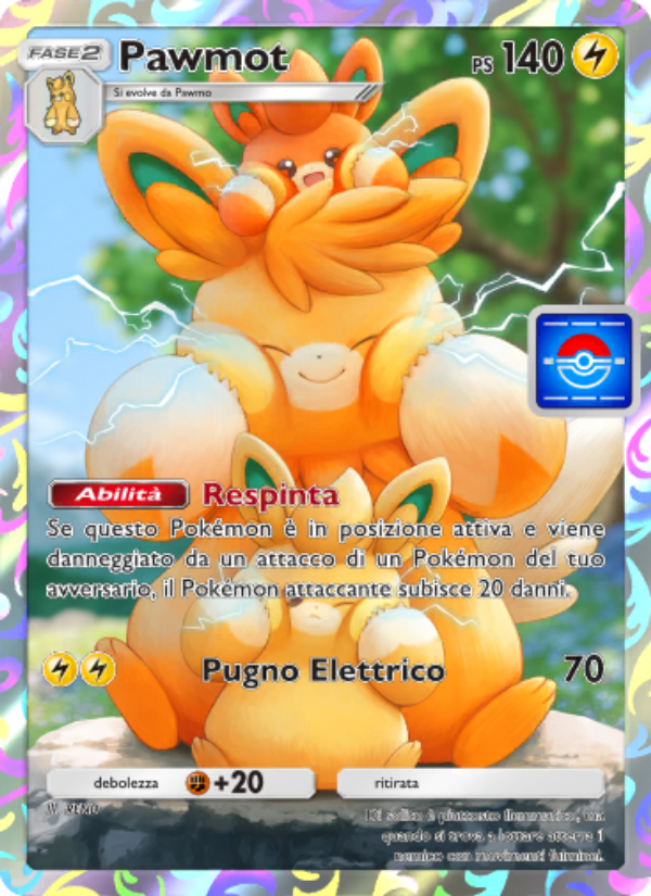 Pawmot 054/73 — Promo-A (Italian Pokémon TCG card)