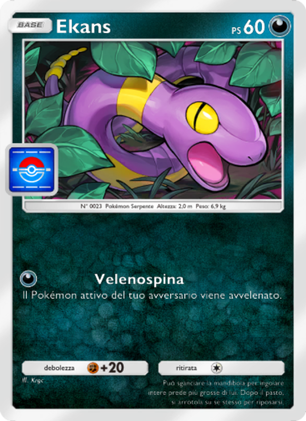 Ekans 056/73 — Promo-A (Italian Pokémon TCG card)