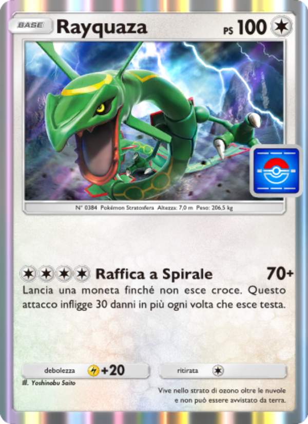 Rayquaza 063/73 — Promo-A (Italian Pokémon TCG card)